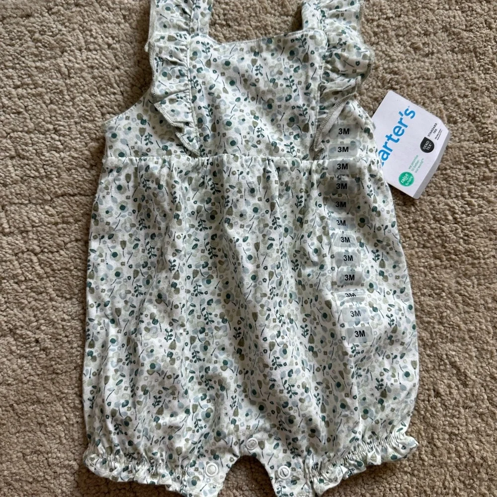 Carter's Floral Baby Romper - 3m